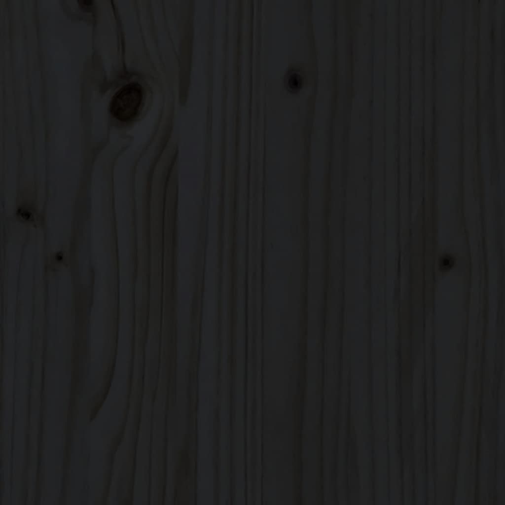 Vidaxl Juego De Sofás De Jardín 5 Piezas Madera Maciza De Pino Negro_5