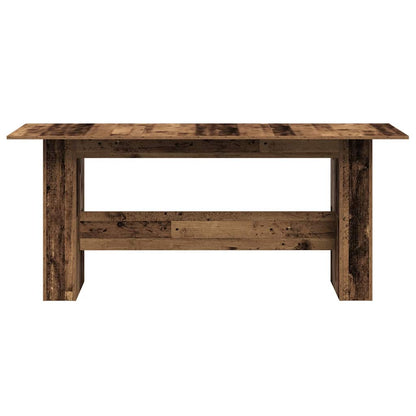 Mesa De Comedor De Aglomerado Madera Envejecida 180x90x76 Cm_2