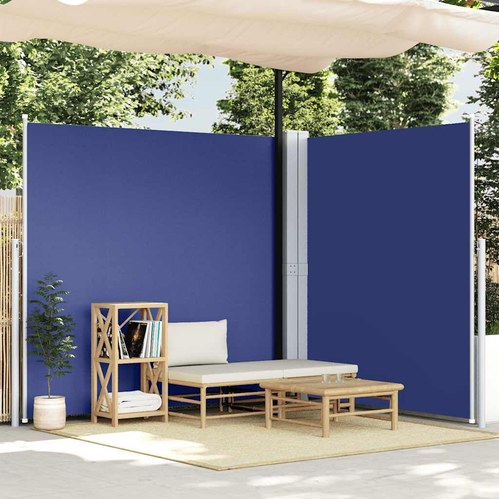 Vidaxl Toldo Lateral Retráctil Azul 200x600 Cm_1