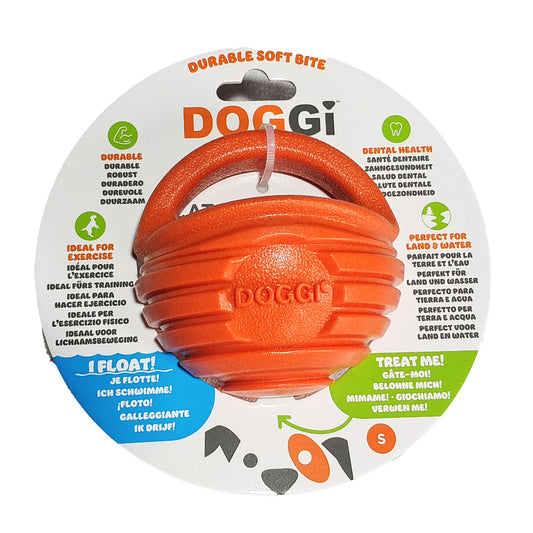 Juguete Para Perro Pelota Con Asa Doggi Ball Talla S 16x16x9 Cm