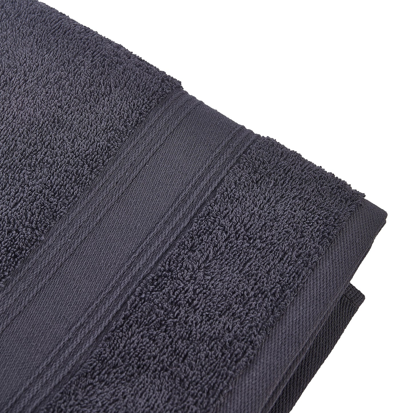 Toalla De Ducha 100% Algodón Gris Oscuro 140x70 Cm.