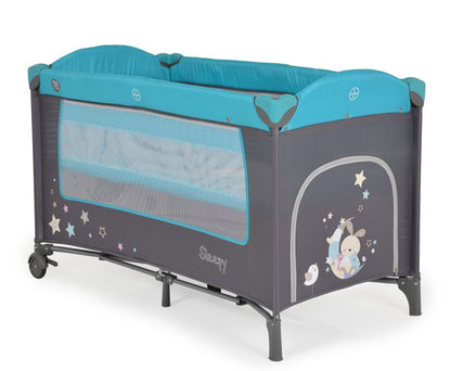 Cuna De Viaje Con Cambiador Sleepy Turquoise_2