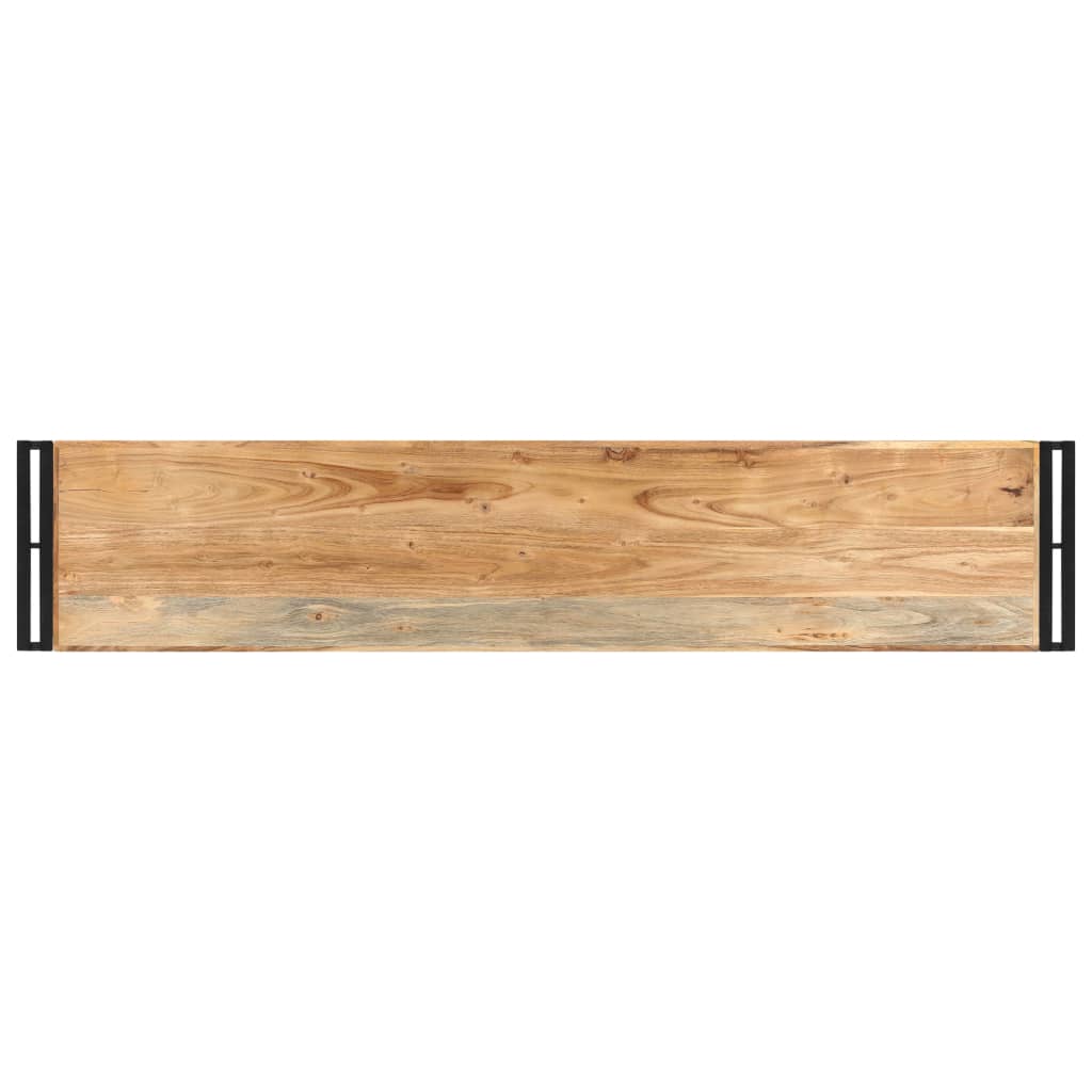 Mesa Consola De Madera Maciza De Acacia 150x30x75 Cm_1