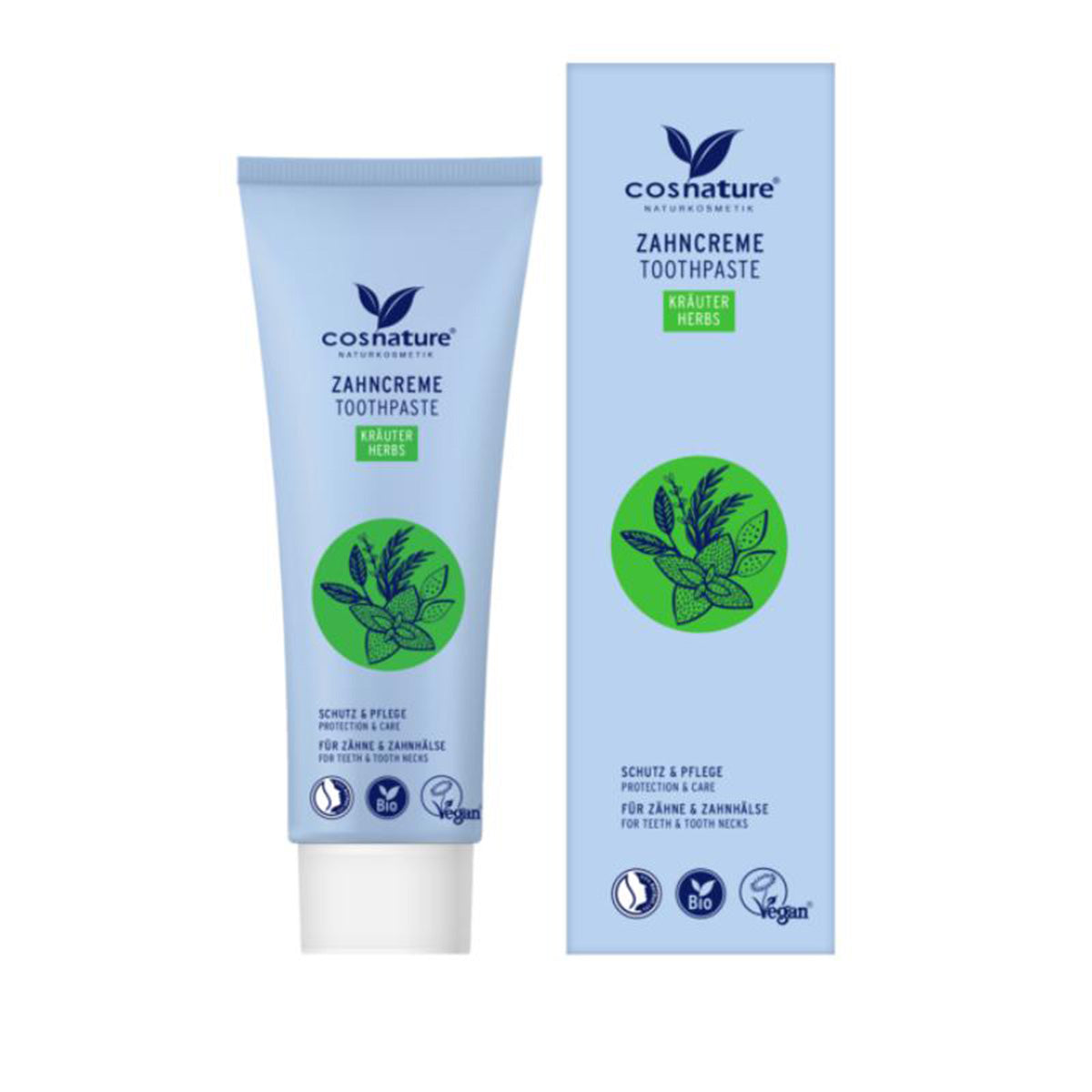 Pasta de Dientes con Flúor Dientes Con Menta BIO, Cosnature, 75 ml