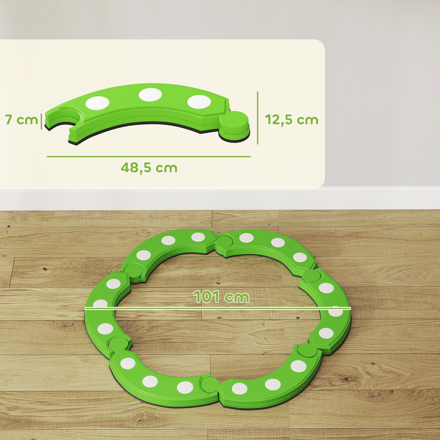 Aiyaplay Tabla De Equilibrio Para Niños De +3 Años Con 6 Piedras De Equilibrio_2