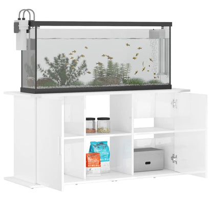 Vidaxl Soporte De Acuario Madera Ingeniería Blanco Brillo 121x41x58 Cm_3