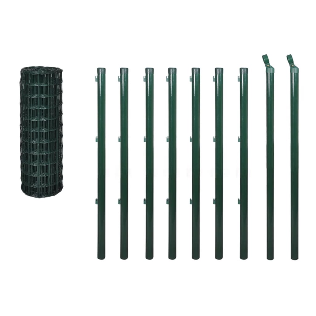 Set De Euro Valla Acero Verde 10x1,5 M / Vetonek_0