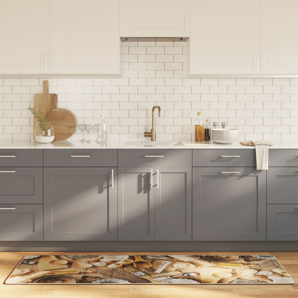Vidaxl Alfombra De Cocina Lavable Antideslizante Multicolor 60x180 Cm_1