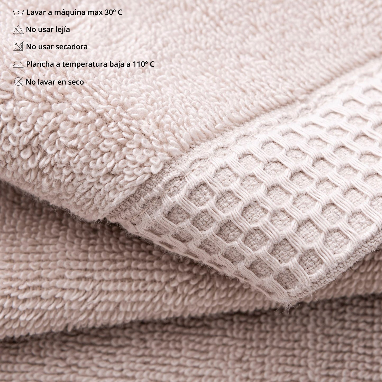 Toalla De Manos 50x100cm 100% Algodón Crudo 500gsm Con Logo Bordado Scalpers Home_3
