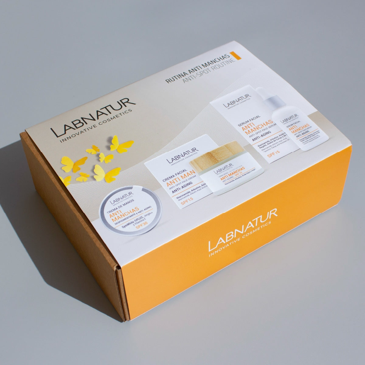 Labnatur Pack Anti Manchas | Niacinamida, Arbutina y Ácido Kójico | Crema + Sérum y Manos SPF | Despigmentante Natural_1