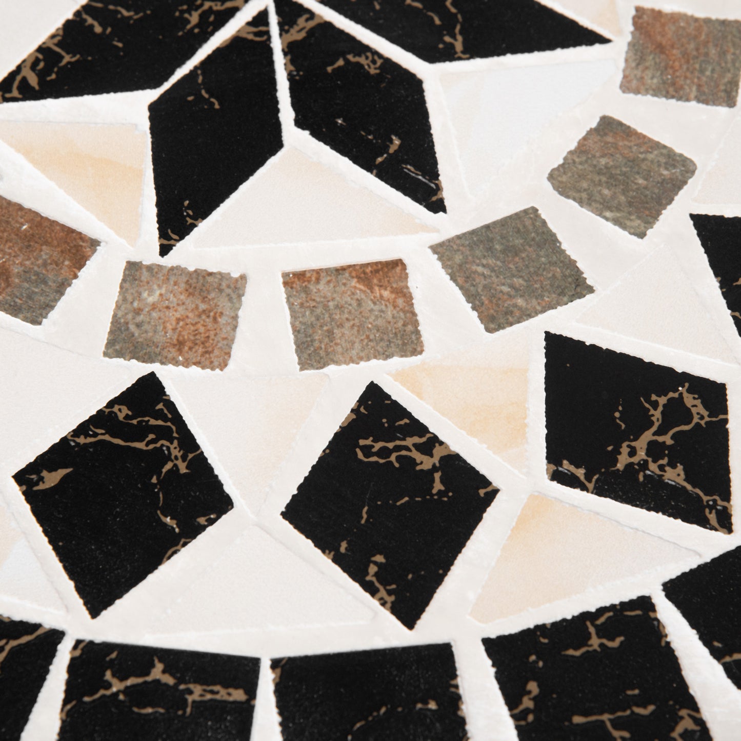 Outsunny Mesa Redonda De Jardín Mosaico Cerámica Patio Terraza Exterior Ø60x71cm_3