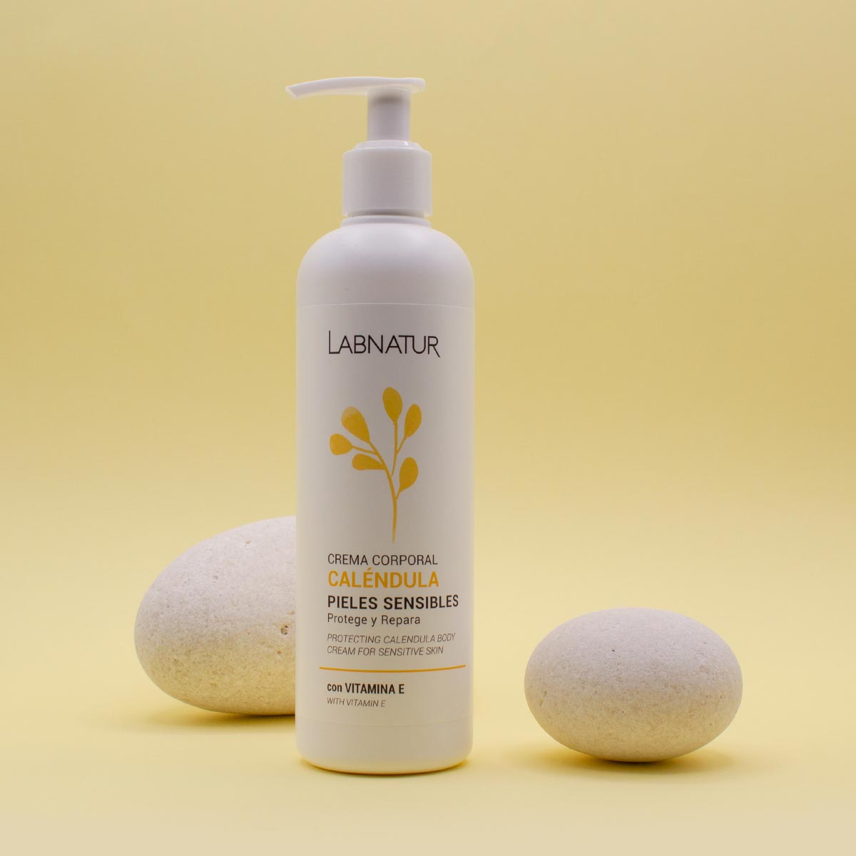 Crema Corporal de Caléndula Labnatur 400 ml | Hidrata, Calma y Protege | Piel Sensible y Delicada | Uso Diario | Vegano_1