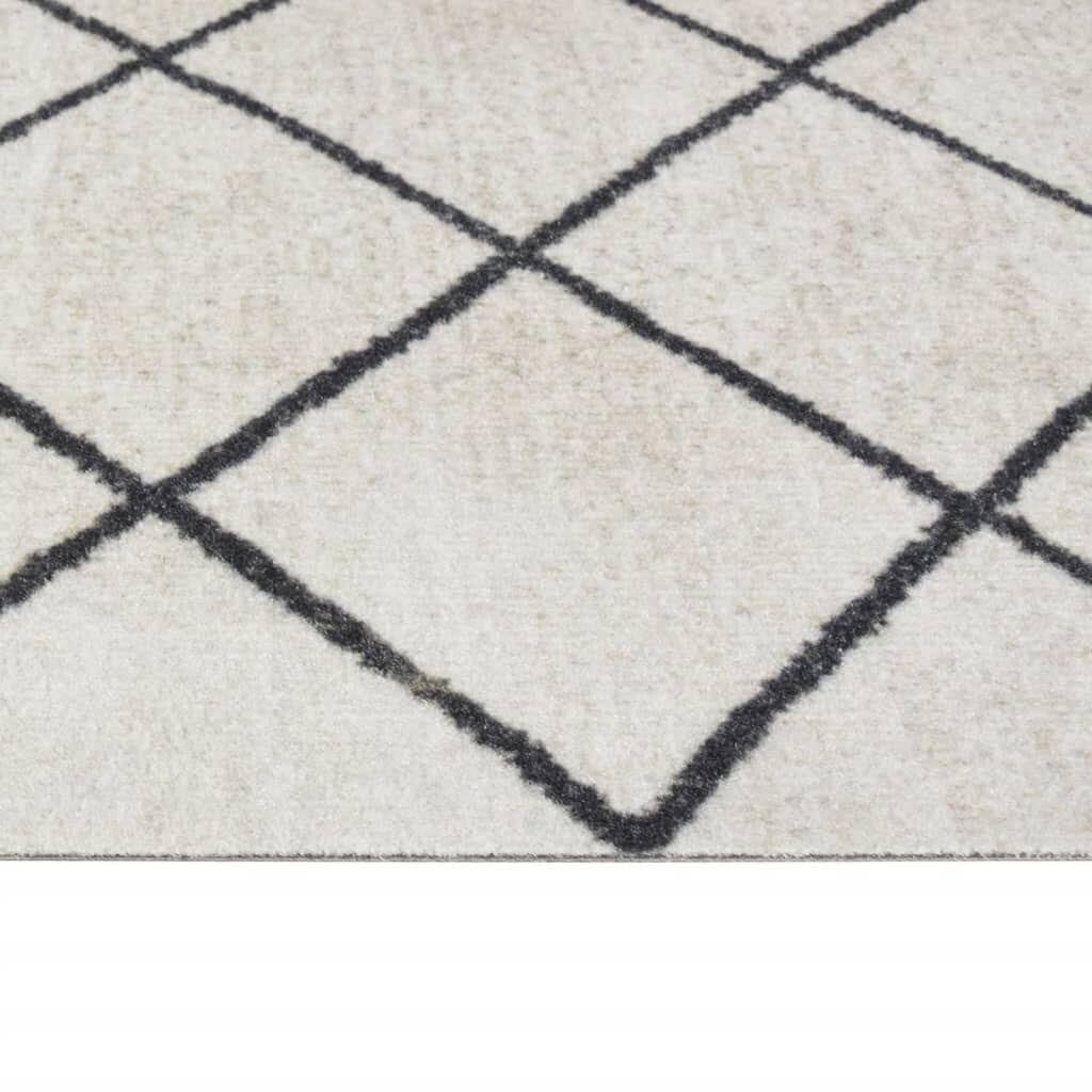 Vidaxl Alfombra De Cocina Lavable Terciopelo Cuadrados 60x300 Cm_3