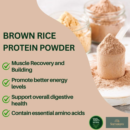Proteína de arroz fermentado ecológica - 1 kg | Proteína vegana de origen vegetal para batidos y repostería, Samskara_2