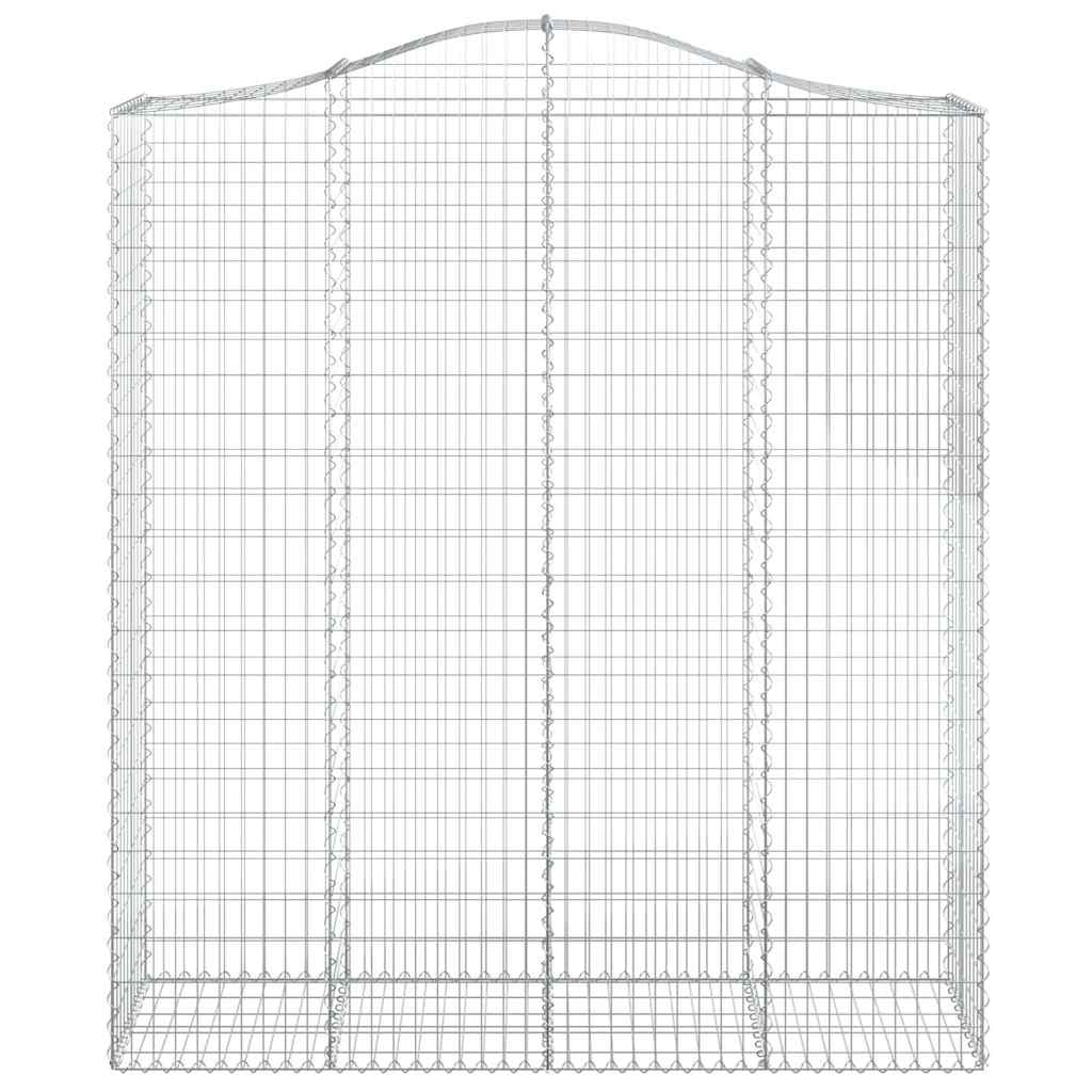 Cestas De Gaviones 7 Uds Forma De Arco Hierro 200x50x220/240 Cm_3