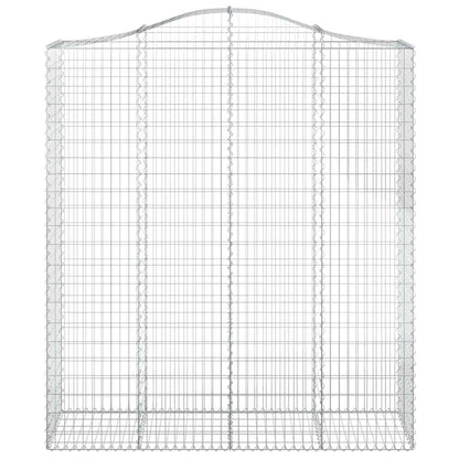 Cestas De Gaviones 7 Uds Forma De Arco Hierro 200x50x220/240 Cm_3