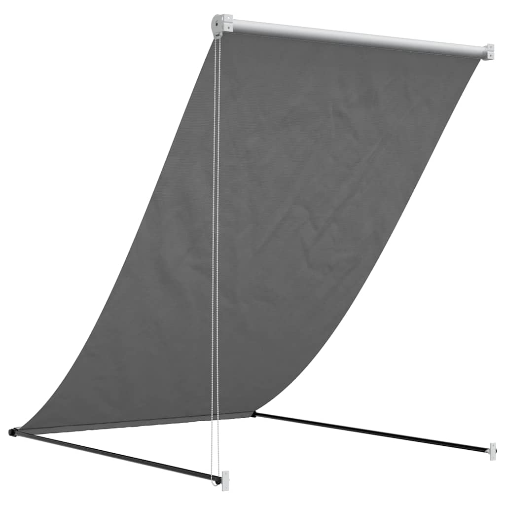Toldo Retráctil De Tela Y Acero Gris Antracita 150x150 Cm_4