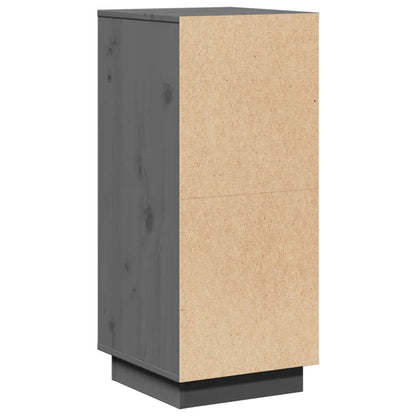 Aparador De Madera Maciza De Pino Gris 31,5x34x75 Cm / Vetonek_1