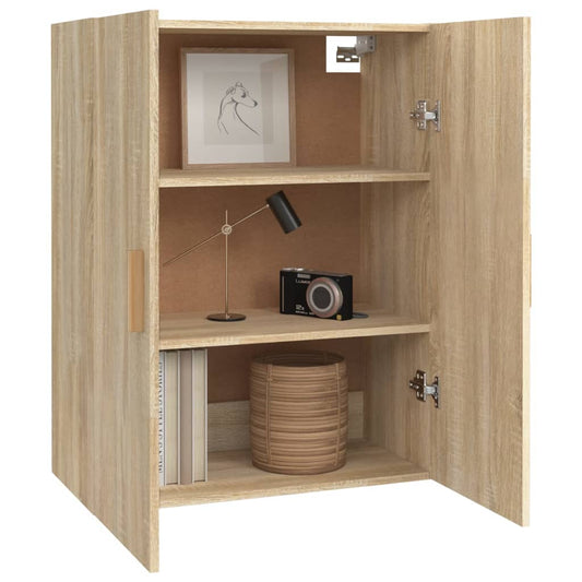 Armario Colgante De Pared Roble Sonoma 69,5x34x90 Cm / Vetonek_0