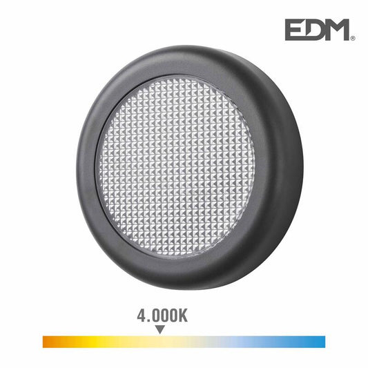 Aplique Led 6w 450lm 4000k Luz Dia Ip65 Ø14x2,8cm Redondo Edm_0