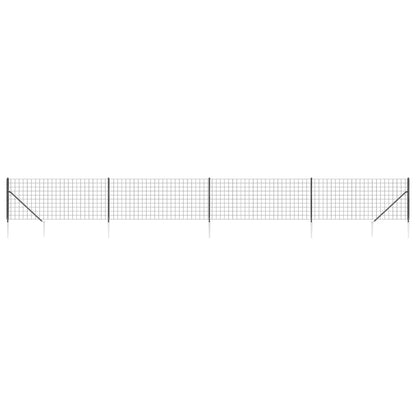 Cerca De Alambre Con Pinchos De Anclaje Gris Antracita 1,1x10 M / Vetonek_3