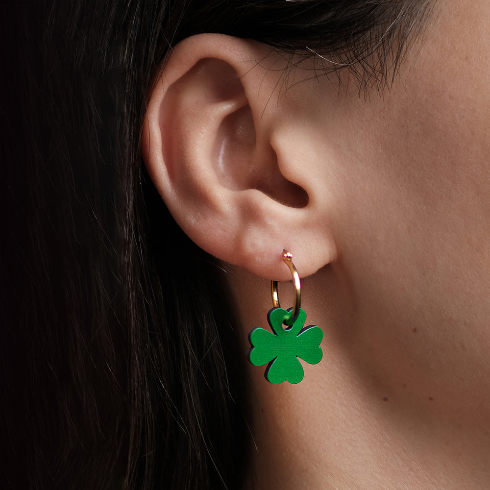 Pendientes Clover De Madera | Joyería Artesanal, Ligera Y Elegante | Diseño Natural Y Original_3