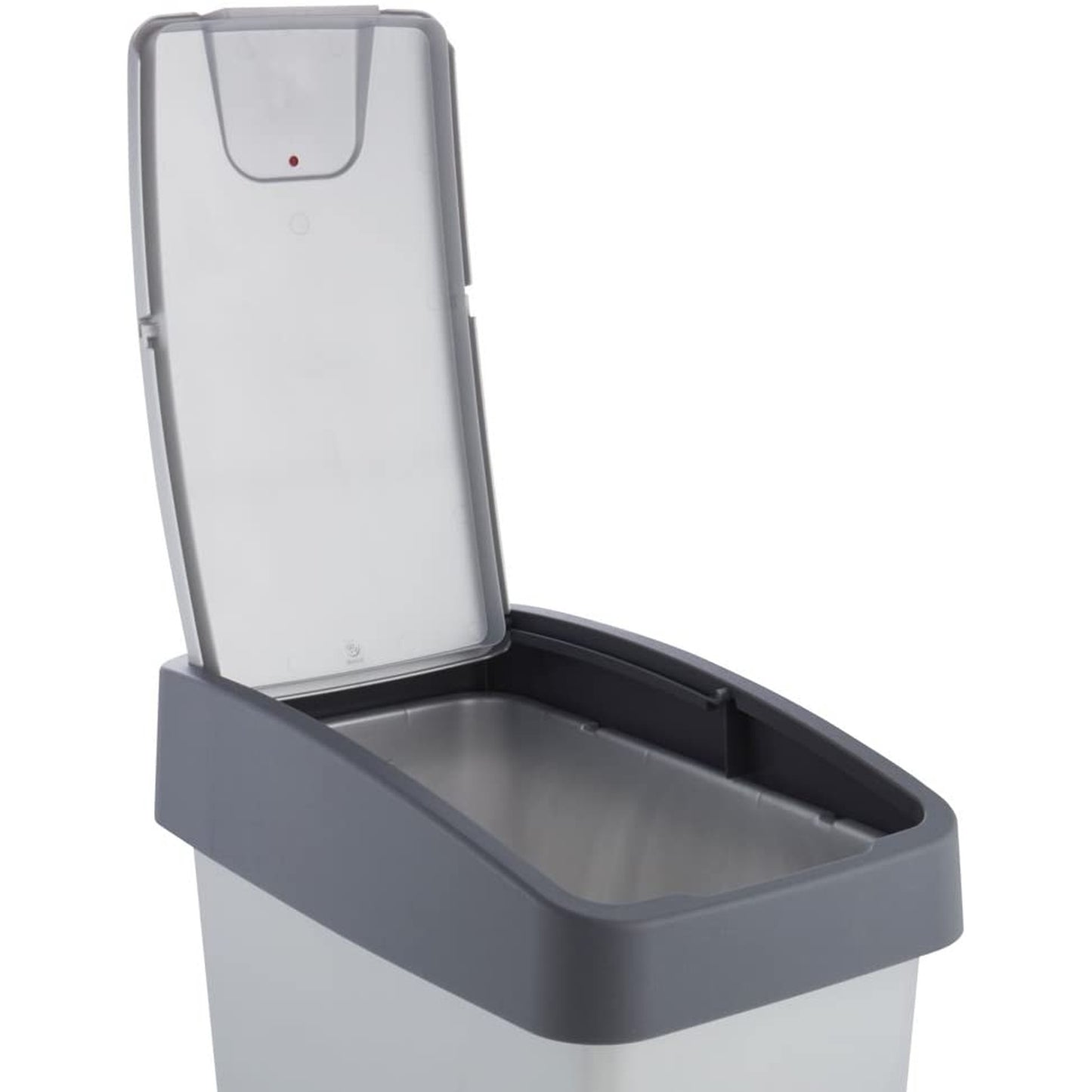 Cubo De La Basura Premium Con Tapa Abatible, Tacto Suave, 25 L, Magne, Plateado_4