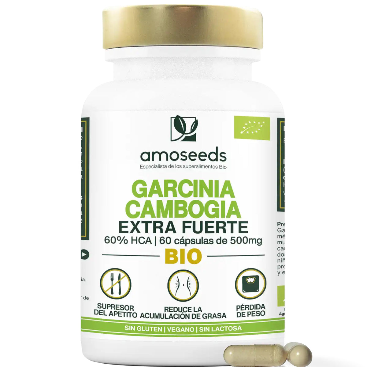 Garcinia Cambogia Bio, Extra Fuerte, 60% Hca | 60 Cápsulas_0
