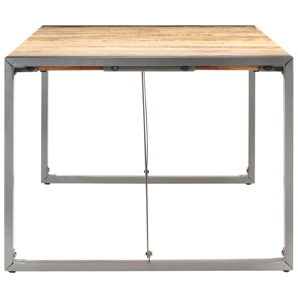 Mesa De Comedor Madera Maciza De Mango Rugosa 180x90x75 Cm_1