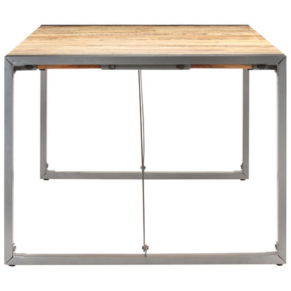 Mesa De Comedor Madera Maciza De Mango Rugosa 180x90x75 Cm_1