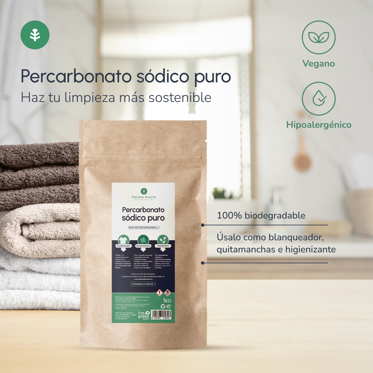 Percarbonato Sódico Planeta huerto 1 Kg