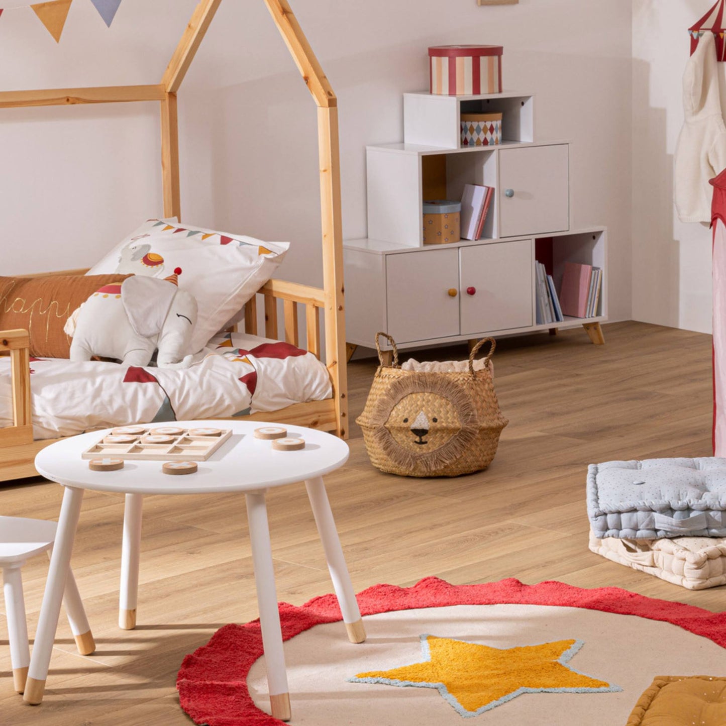 Cesta Infantil lion De Caña