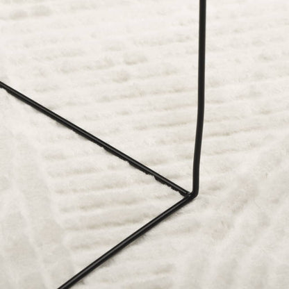 Alfombra De Pelo Corto Look Escandinavo Iza Crema Ø 160 Cm / Vetonek_3
