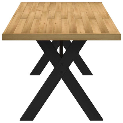 Mesa Comedor Noain Patas Forma X Madera Maciza Pino 180x90x75cm_2