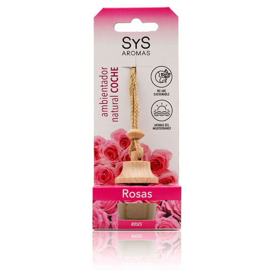 Ambientador Coche Rosas Style 7 ml SYS Aromas | Fragancia Floral | Aroma Duradero para Vehículo_0