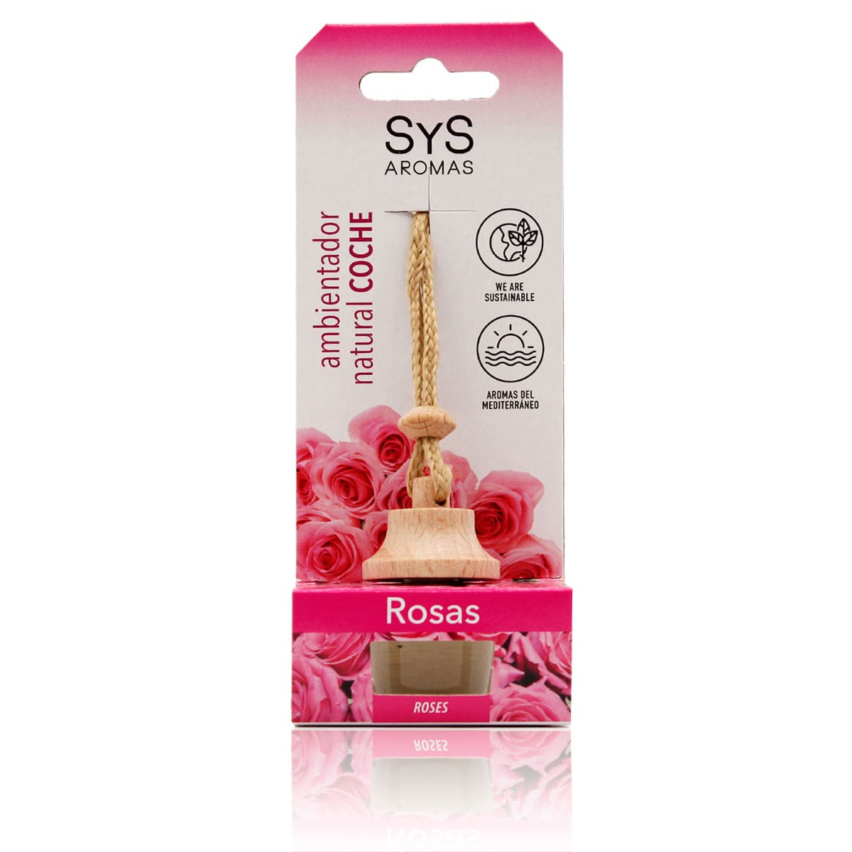 Ambientador Coche Rosas Style 7 ml SYS Aromas | Fragancia Floral | Aroma Duradero para Vehículo_0