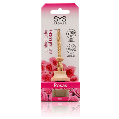 Ambientador Coche Rosas Style 7 ml SYS Aromas | Fragancia Floral | Aroma Duradero para Vehículo_0
