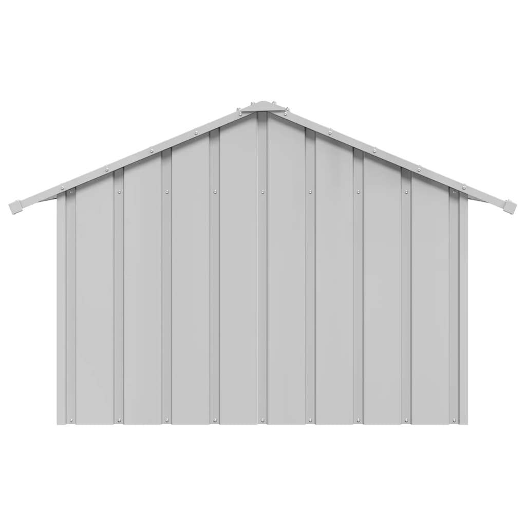Caseta Para Perros Con Techo Acero Galvanizado 83x130x85 Cm_3