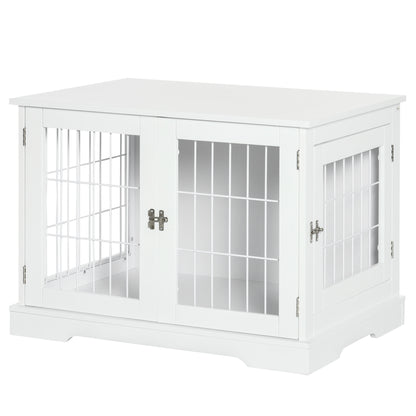 Pawhut Jaula Para Perros De Madera 76x54,5x56 Cm Superficie De Mesa_0