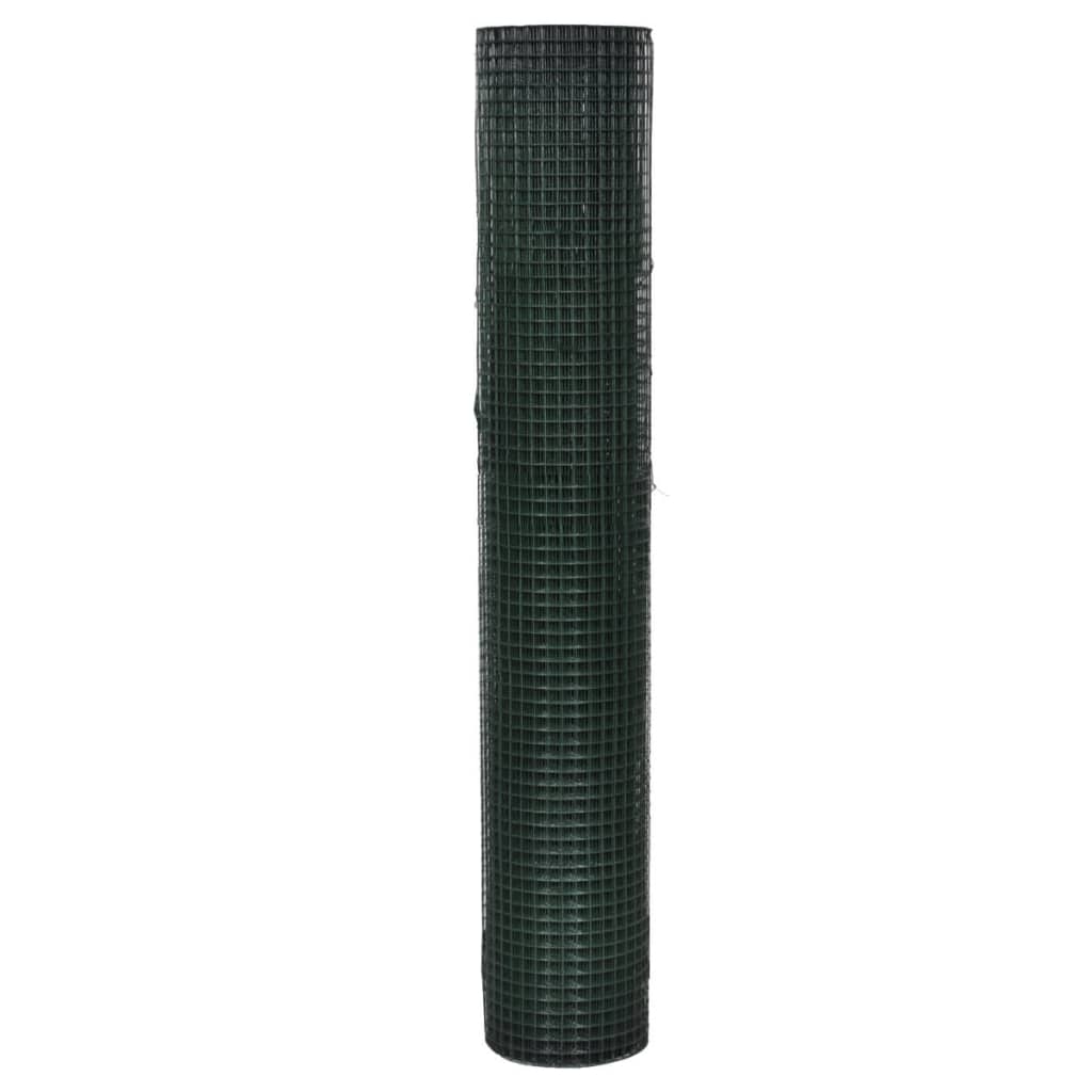 Alambrada De Gallinero Acero Galvanizado Verde 1x25 M / Vetonek_0