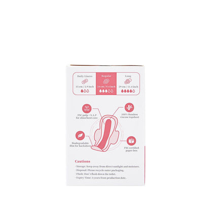 Compresa fibra de bambú biodegradable Regular Ecoboom 8 uds