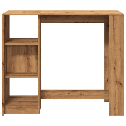 Mesa Bar Con Estante Madera Roble Artisian 124x46x103,5 Cm_2