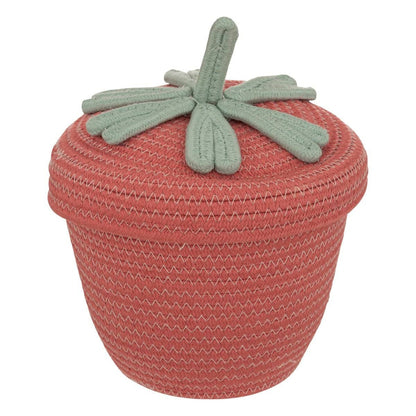Cesta verano De Fresas En Tela_0
