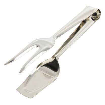 Pinzas Para Servir Acero Inoxidable  21 Cm. Ideal Para La Cocina, Servir Ensaladas, Servir Carnes, Pescados, Etc._0
