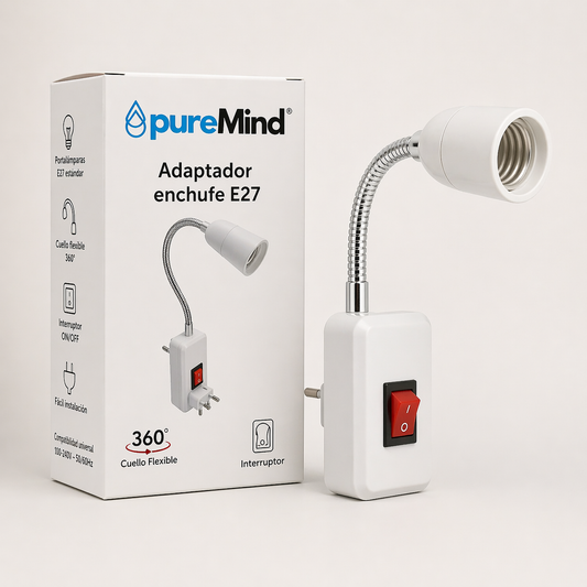 Adaptador Enchufe Bombilla De Luz Roja_0