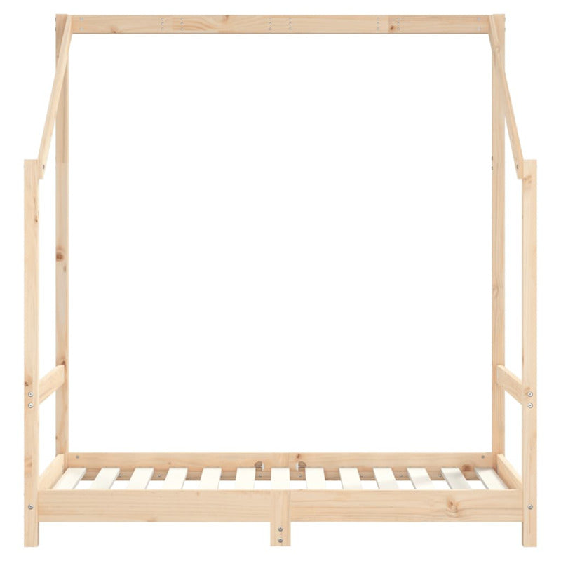 Vidaxl Estructura De Cama Deniños Madera Maciza De Pino 2x(70x140) Cm_5