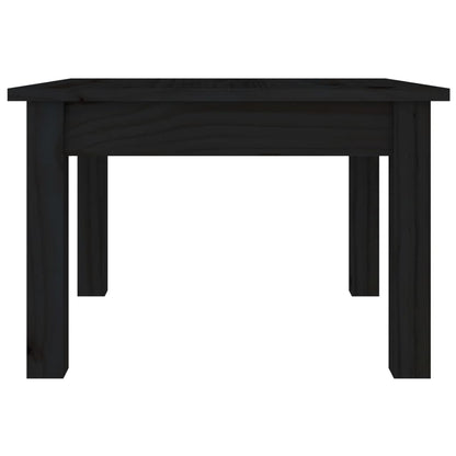 Mesa De Centro De Madera Maciza De Pino Negro 45x45x30 Cm_1