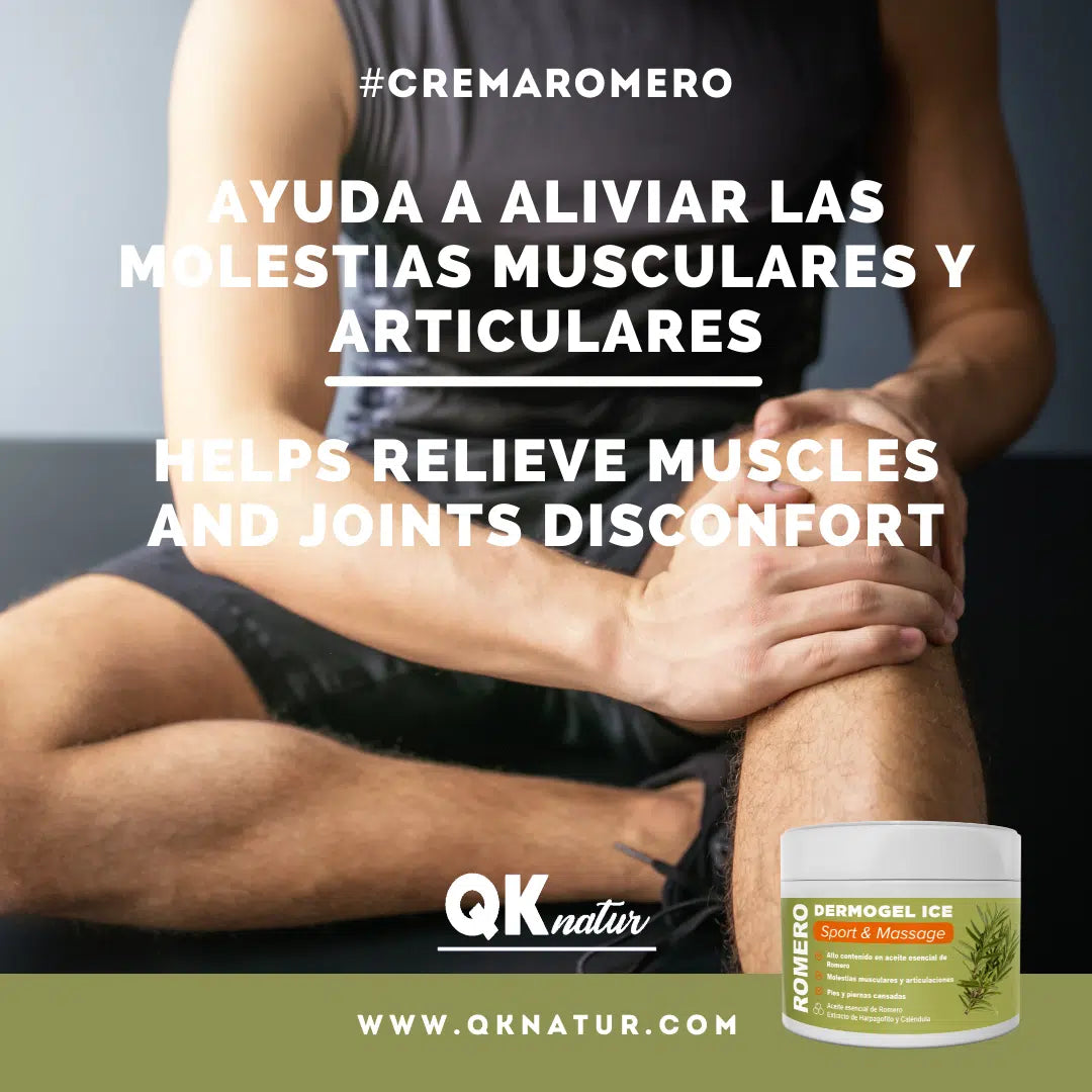 QKnatur - Gel Crema Romero - Alivia Y Calma Las Molestias Musculares Y De Articulaciones - 300ml - Con Aceite De Romero_2