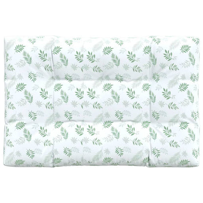 Vidaxl Cojín Para Palés Tela Estampado De Hojas 120x80x12 Cm_0