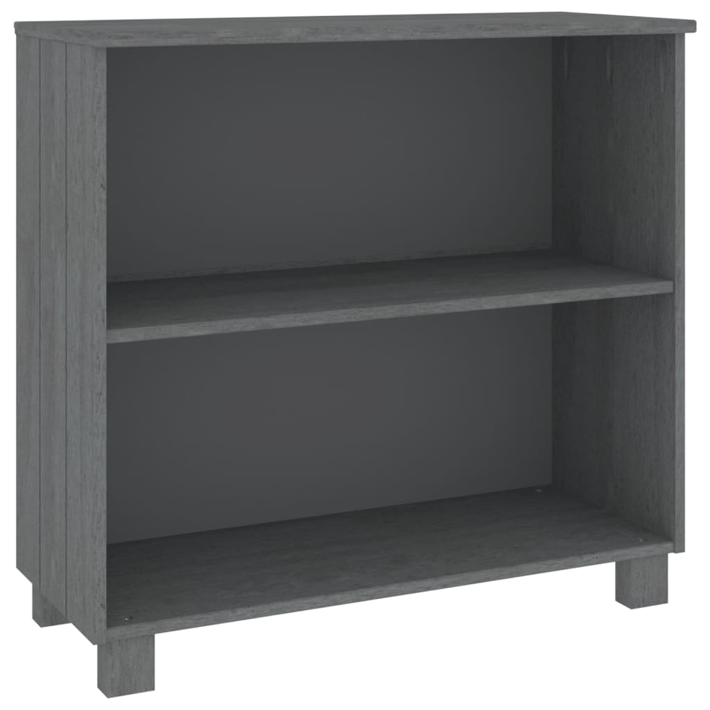 Aparador Hamar Madera Maciza Pino Gris Oscuro 85x35x80 Cm / Vetonek_0